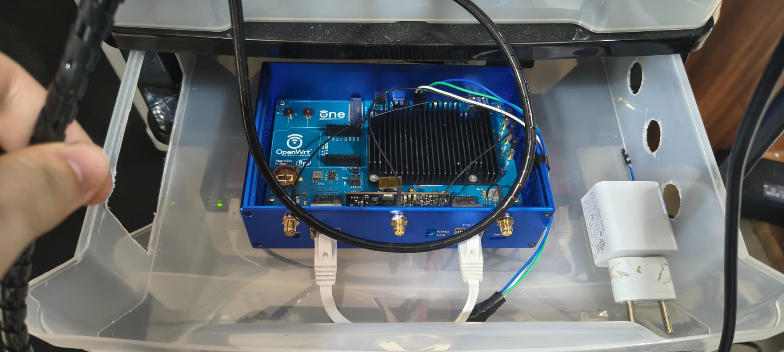 OpenWrt One in the rack